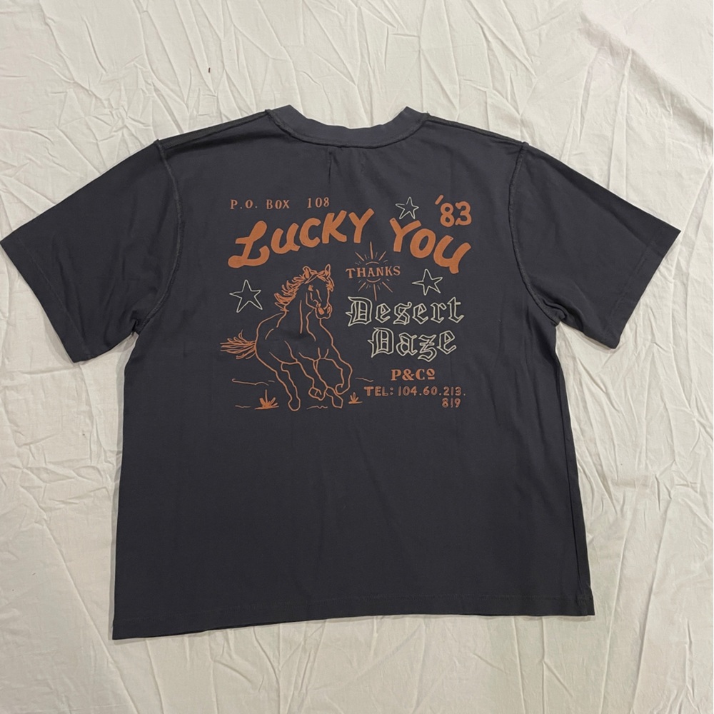 NWT P&Co Black Desert Daze Boxy T-Shirt Men’s Size M